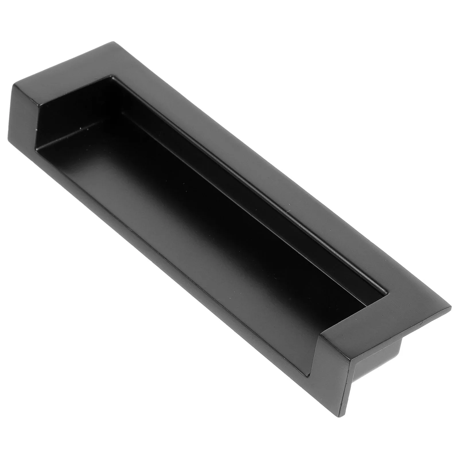 

Black Handle Cabinet Door Pulls Recessed Wardrobe Cupboard Closet Furniture Grips Hidden Hardware Silver Color Modern Kitchen