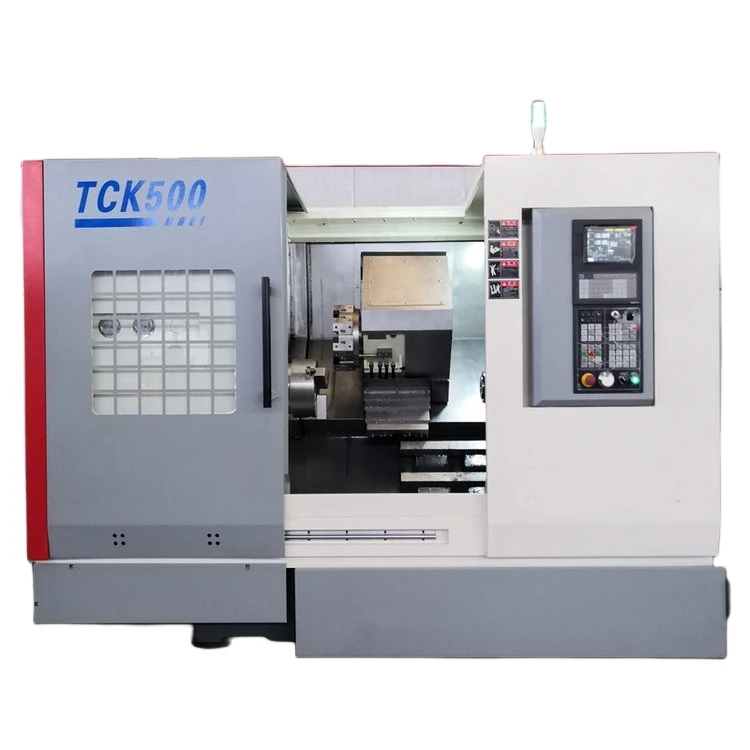 Maximum Rotation Diameter 300mm Medium Duty Tool Holder High Precision CNC Lathe FCK50 for Manufacturing Plant Industries