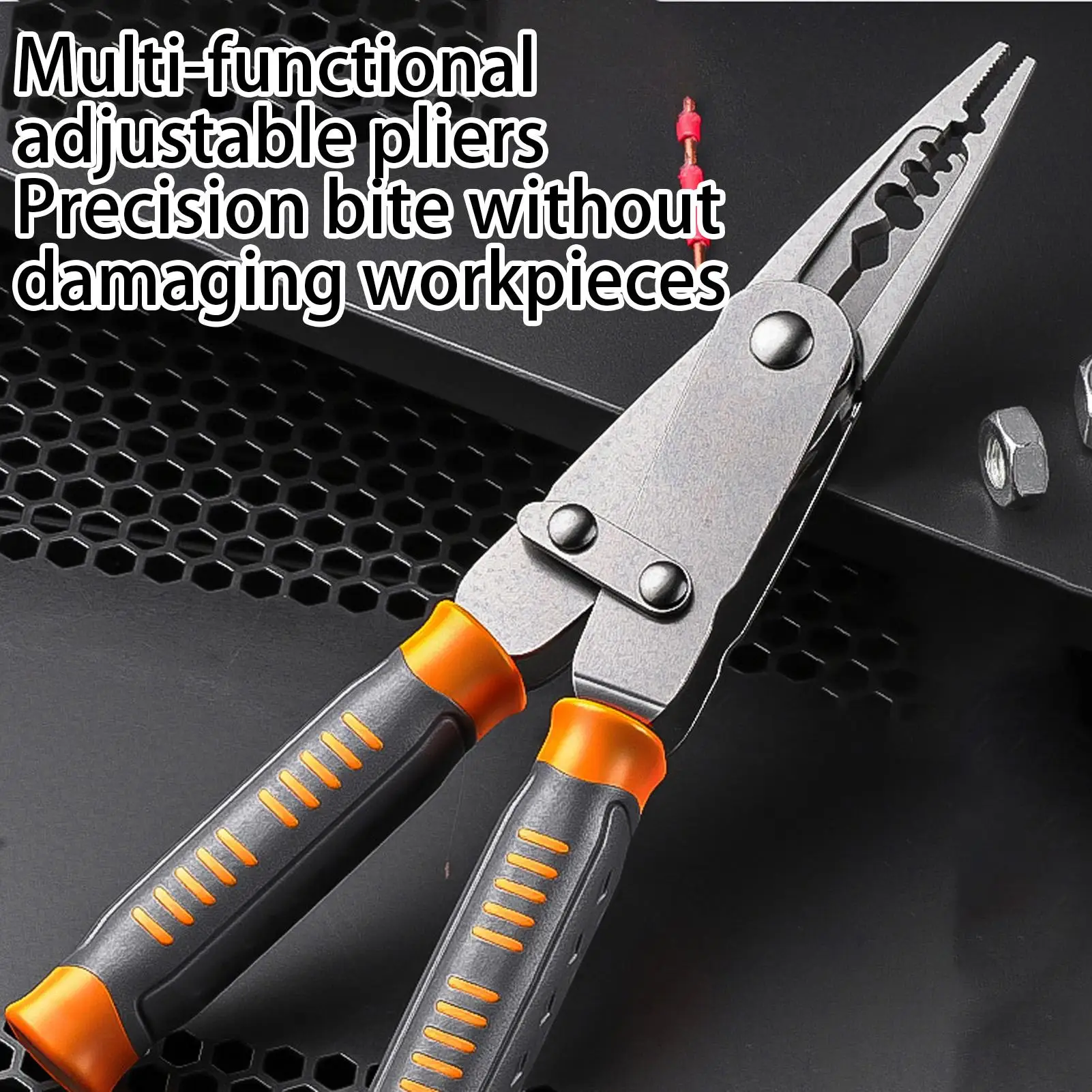 Abisolierzange, 2-in-1-Schere, Werkzeug, Schneidezange für elektrische Arbeiten, Abisolieren, Schneiden, Crimpen, Schälen, Drähte, Kabelbrechen