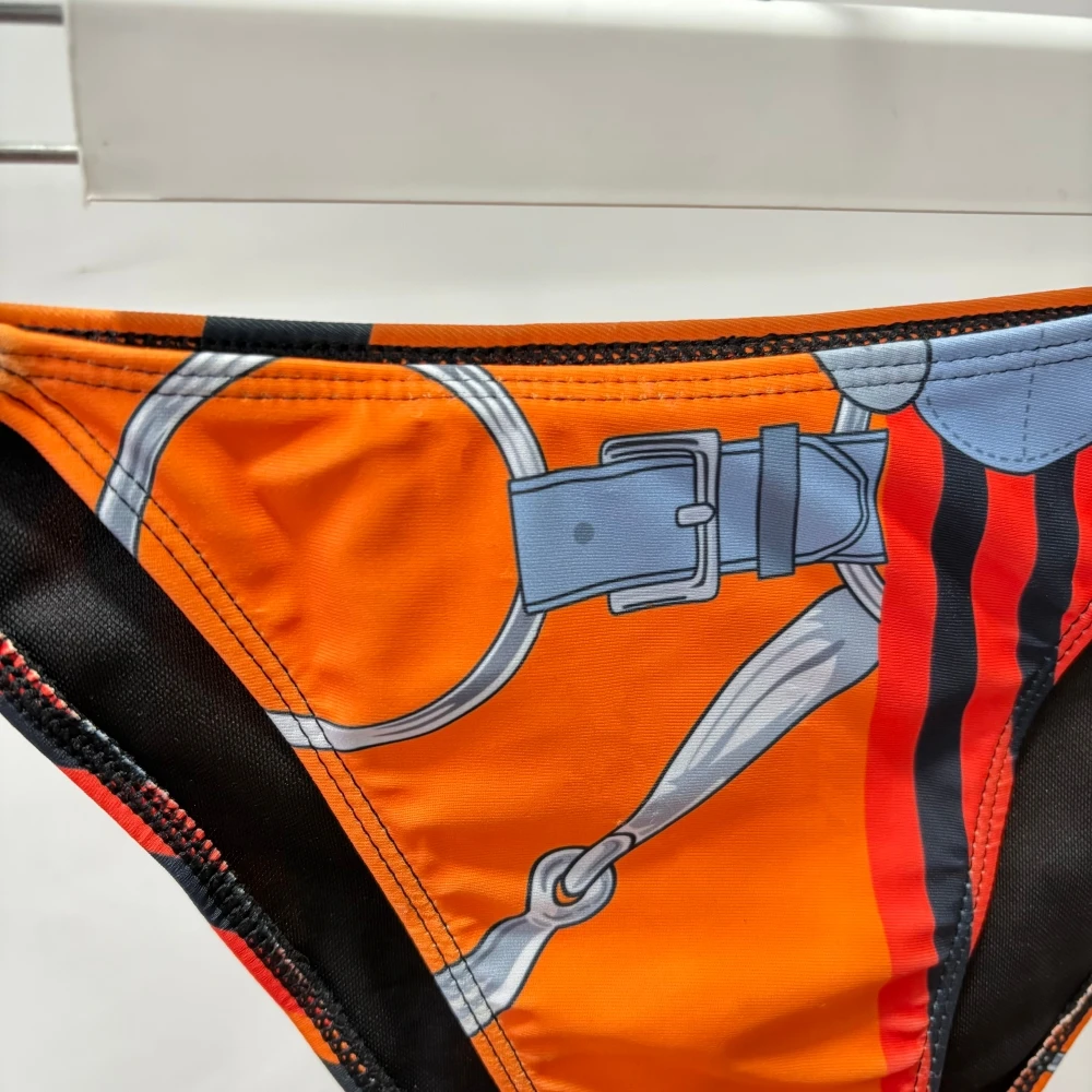 Luxus Marke Design Orange Sexy Bikini Zwei-stück Set Bademode Für Frauen Badeanzug Strand Damen Urlaub Tankini Kleidung
