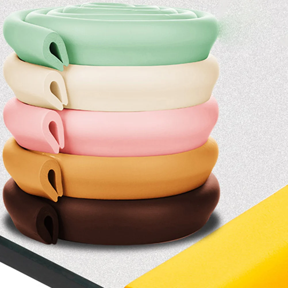 شرائط مضادة للتصادم بطول 6 أمتار للطفل Nbr لحماية الحواف لزوايا الأثاث للاستخدام المنزلي باللون الأخضر الفاتح #3