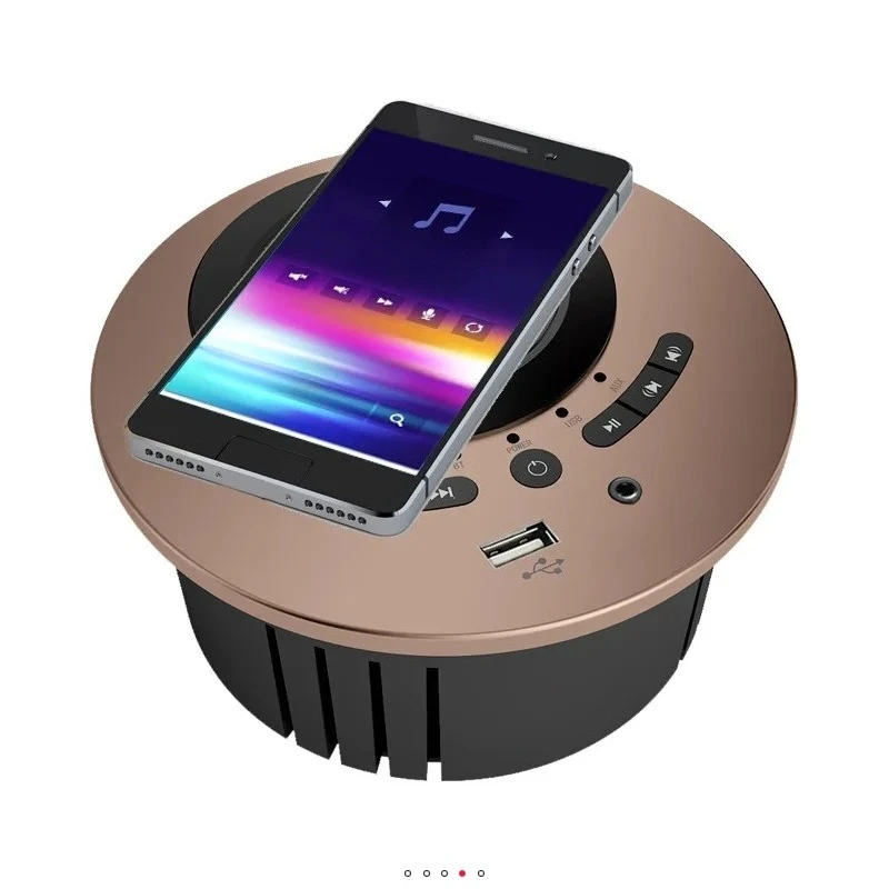 Smart bedside table furniture embedded bluetooth audio accessories