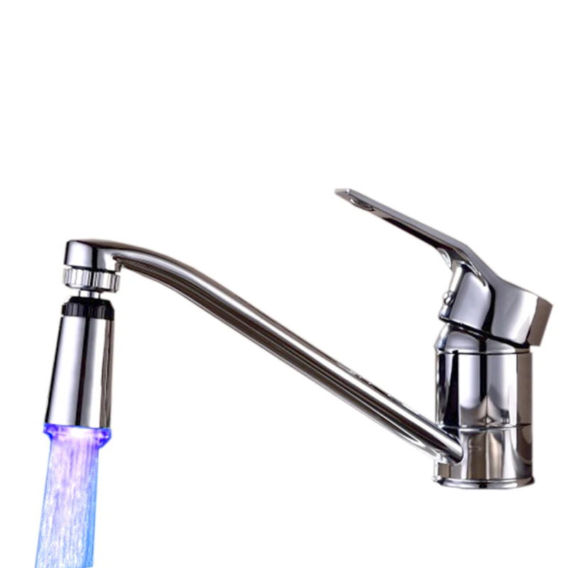 Facotry Sale Multicolor Fast Flashing Kitchen Faucet Light