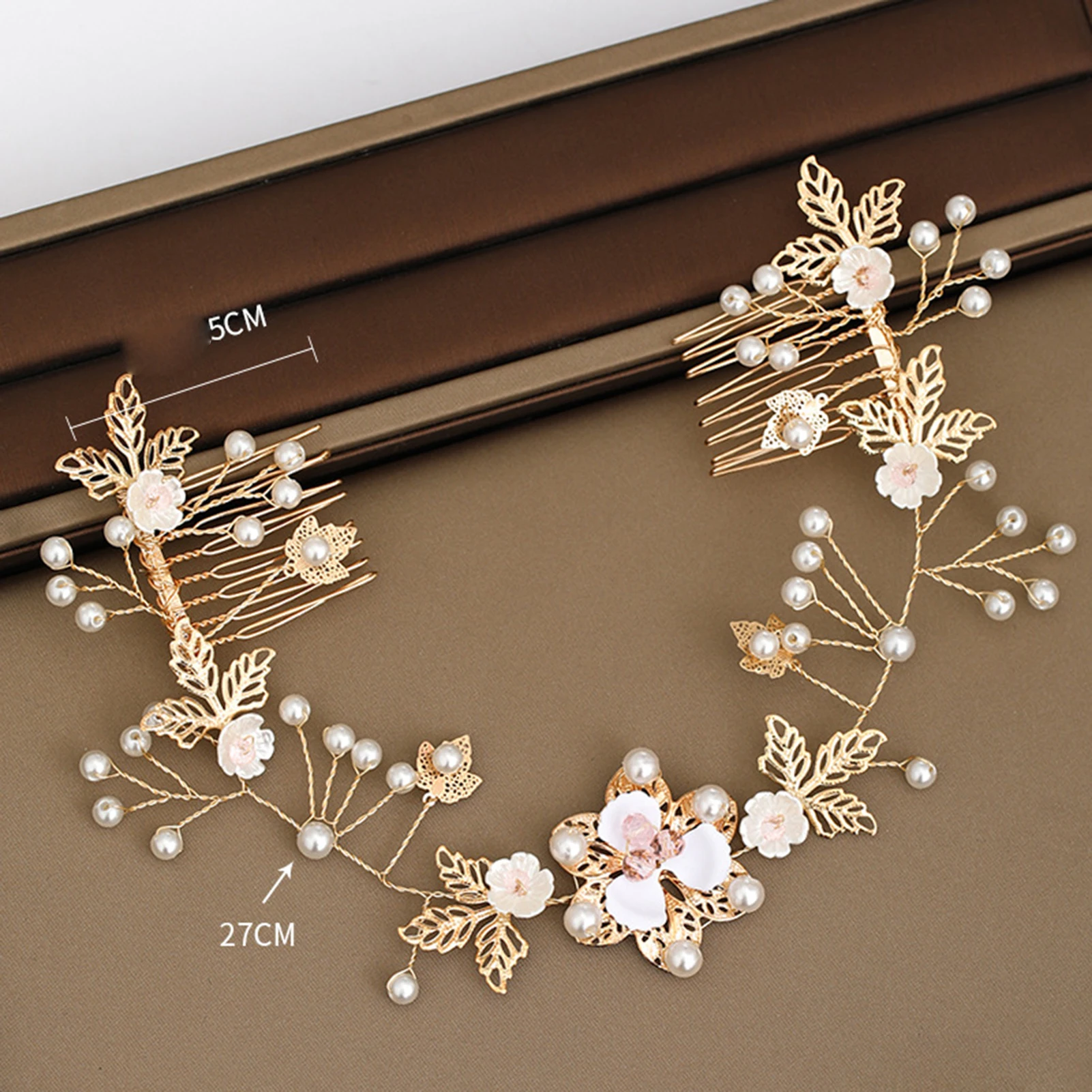 Handmade Double Head Hair Comb with Color-preserving Handmade Design for Female Daily Headdress Jewelries NIN668