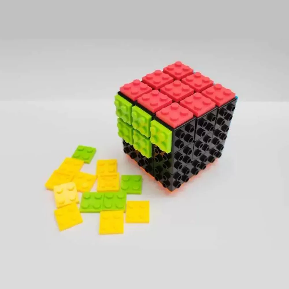 Fanxin-Blocos de Construção Destacáveis Cubo, Puzzle Profissional, Magic Cube, Brinquedos Educativos, Presentes DIY, 3x3x3