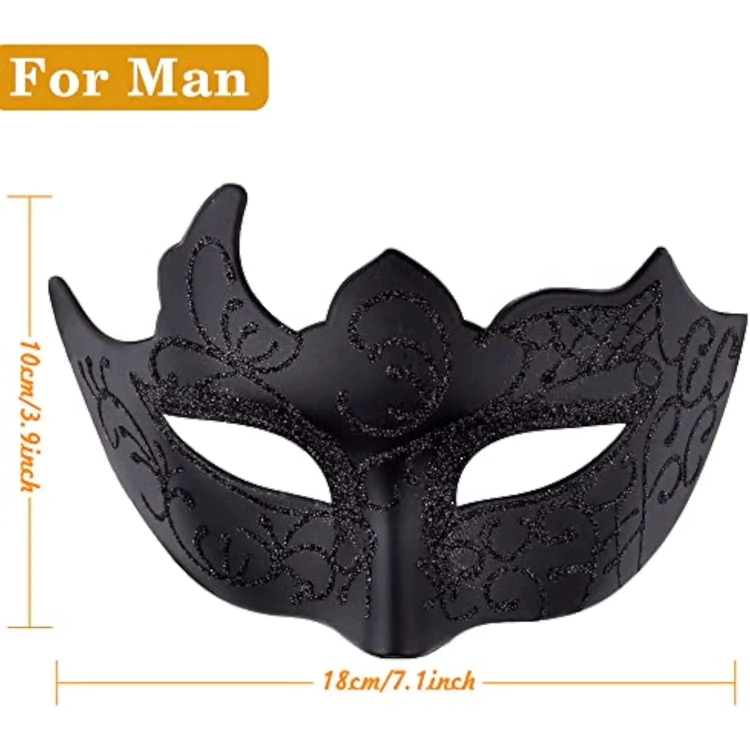 Couple Masquerade Masks Set Venetian Party Mask Plastic Halloween Costume Mask Mardi Gras Mask for Women and Men