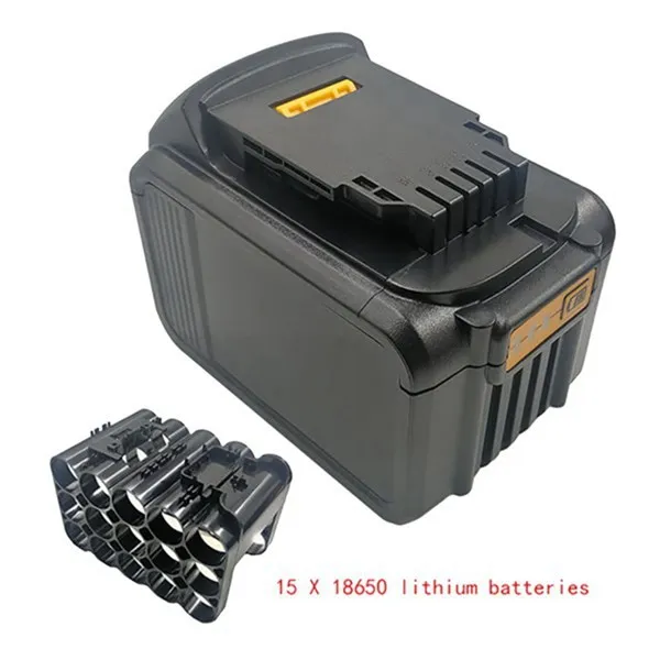 Dla DeWalt DCB200 18V 20V 15 x18650 akumulator litowo-jonowy obudowa z tworzywa sztucznego obudowa DCB203 DCB204