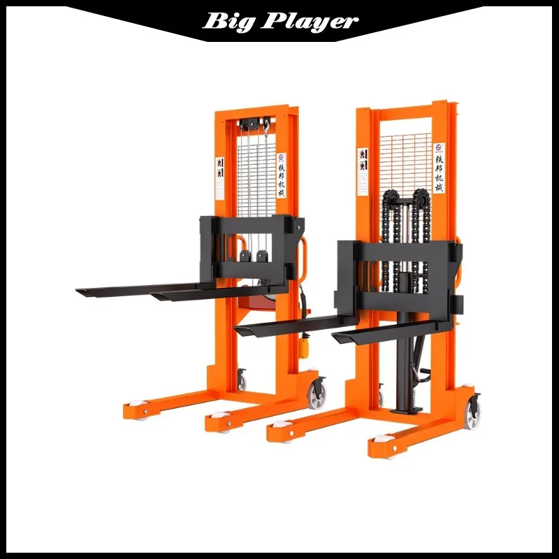 

Manual Forklift Manual Hydraulic Forklift Stacker Truck 1 Ton 3 Tons Semi Electric Forklift 2 Tons Hand Push Lift Truck