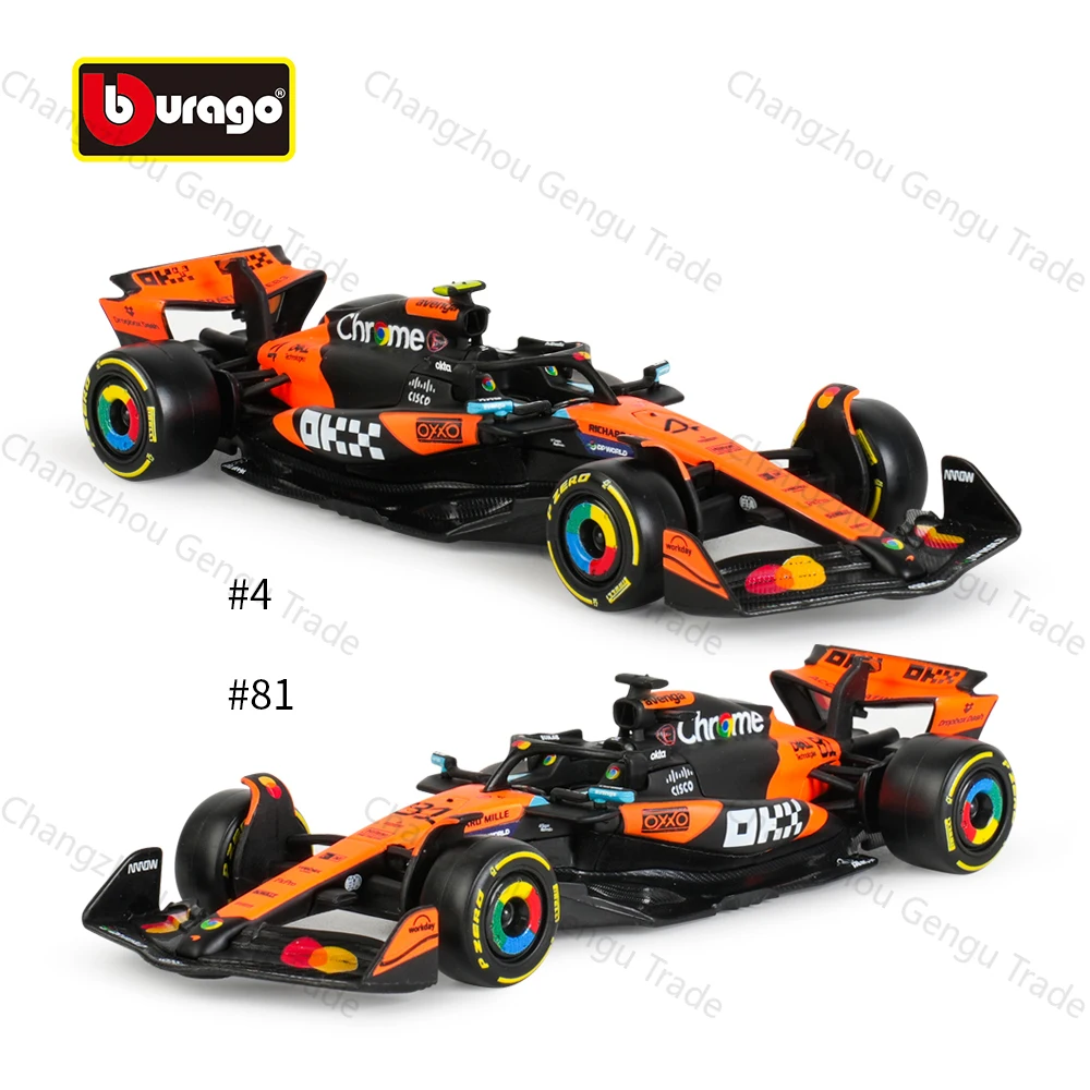 

Коллекционная модель гоночного автомобиля Bburago 1:43 McLaren MCL39 AUS F1, литая под давлением, игрушка для гонок