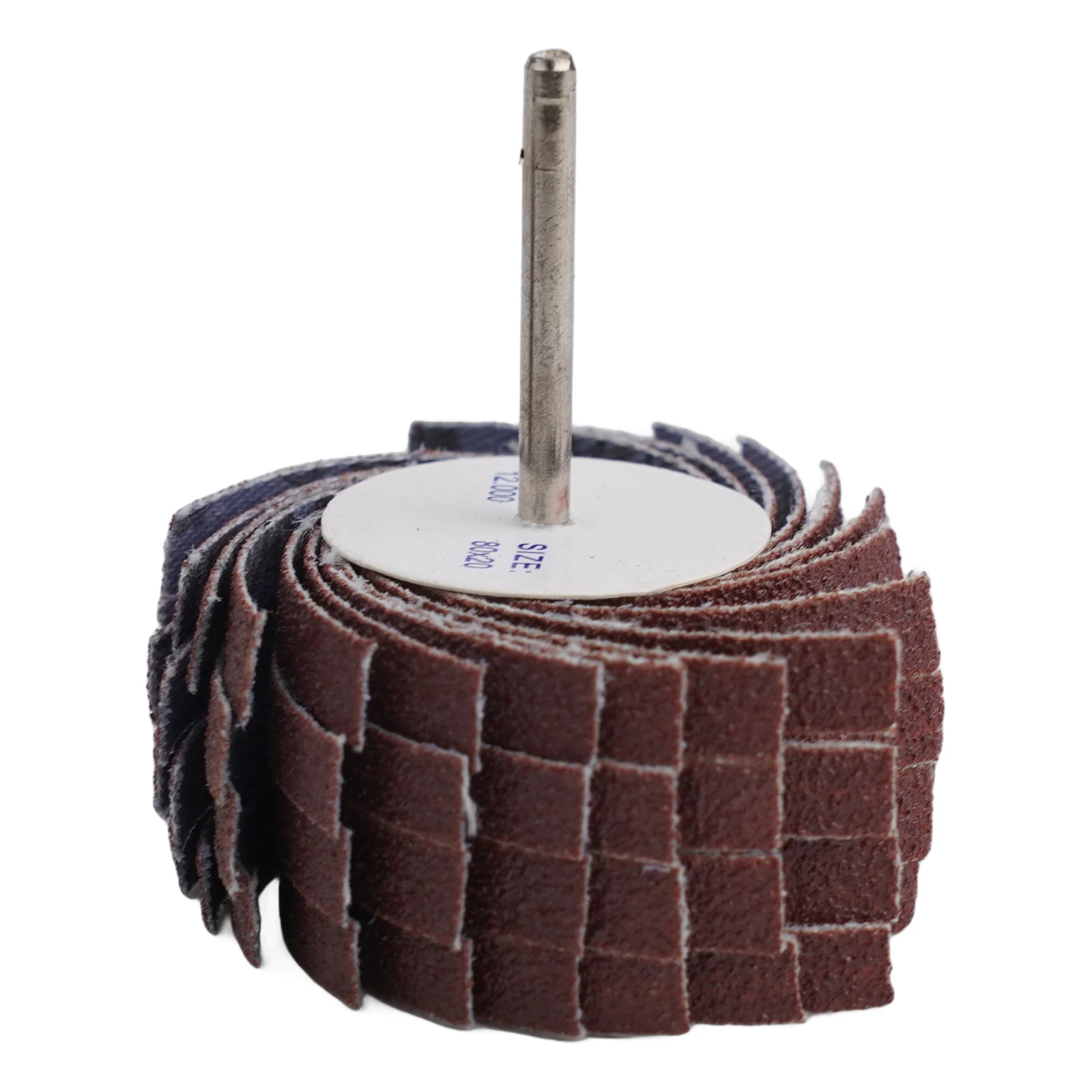 2Pcs Sandpaper Grinding Wheel 3mm Shank 80-600Grit Grinding Buffing Sandpaper Flap Wheel Rotary Tool Accessory