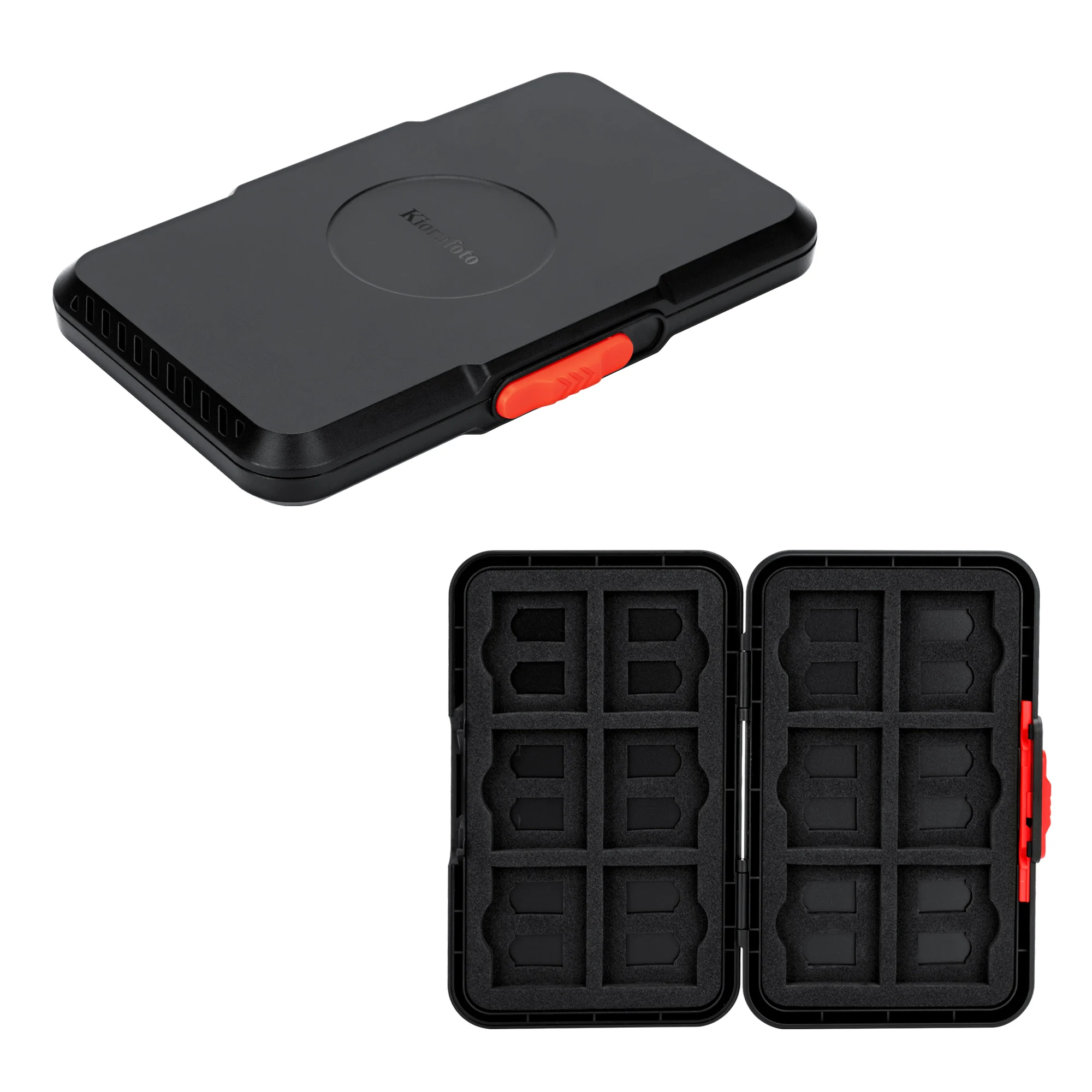 36 Slots Pop Up Style Slim Memory Card Holder Wallet for 12 XQD Cfexpress Type-B Cards & 24 Micro SD SDXC SDHC TF MSD Cards