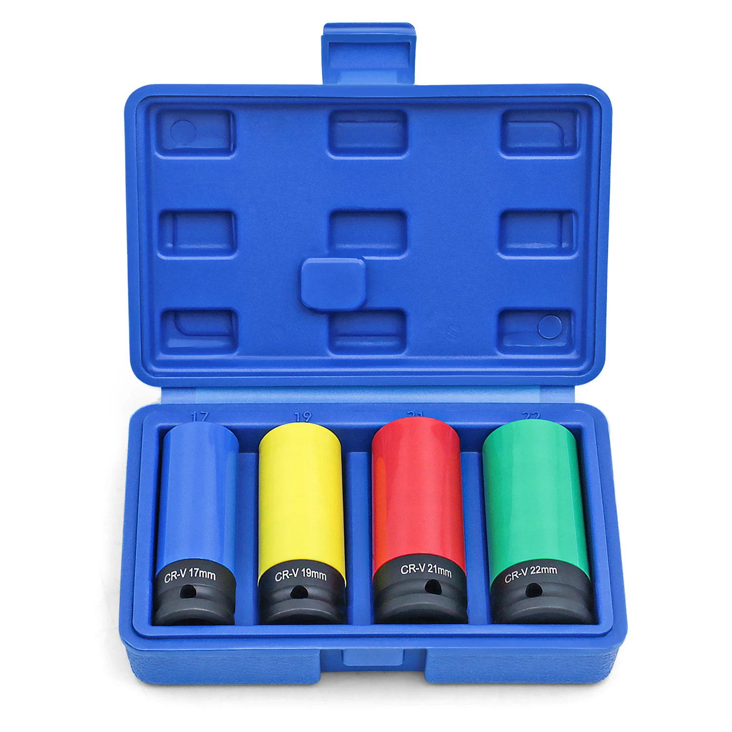 1/2 Inch Drive Wheel Protector Motorcycle Repair Drive Lug Nut Socket Impact Socket Set Sleeve Lug Nut 17mm, 19mm, 21mm, 22mm