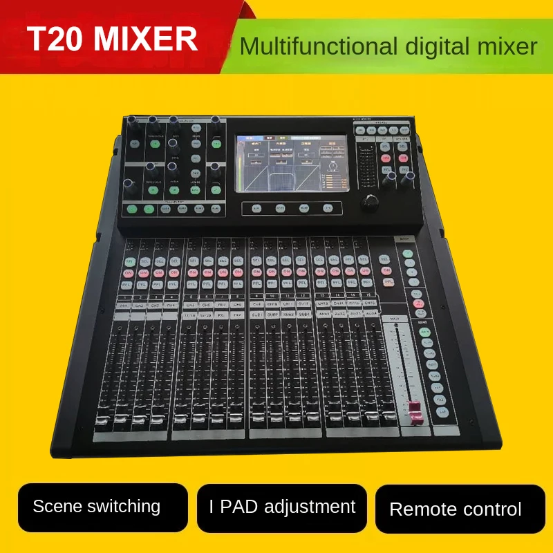 16/20 Channel Professioanal  Digital Mixer Dj Controller Mixer Audio Sound Mixing Table Card Professional PC Digital Console