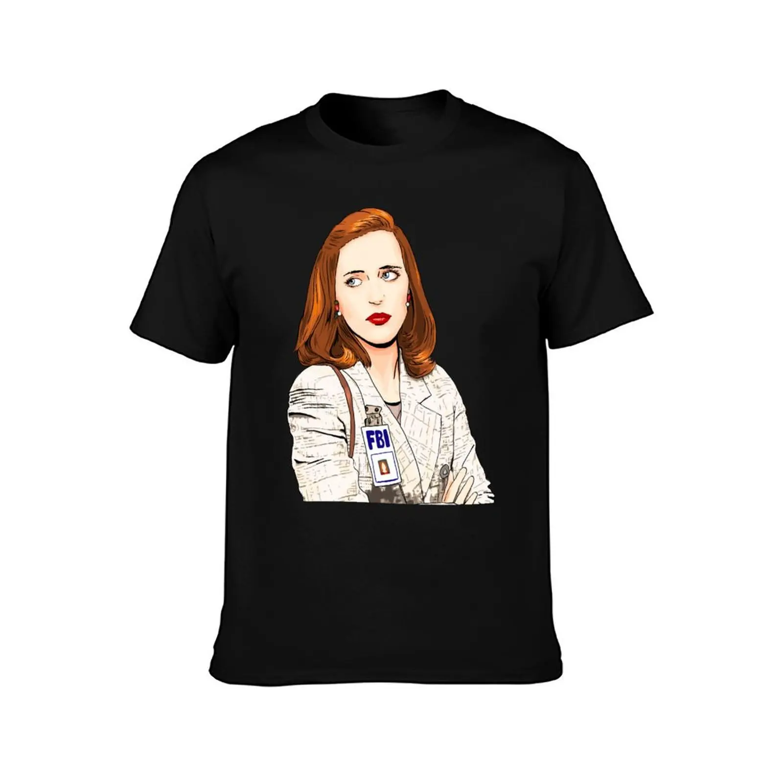 The X Files I Want to Believe Dana Scully T-Shirt custom t-shirts funny shirt cotton anime figures clothes for men