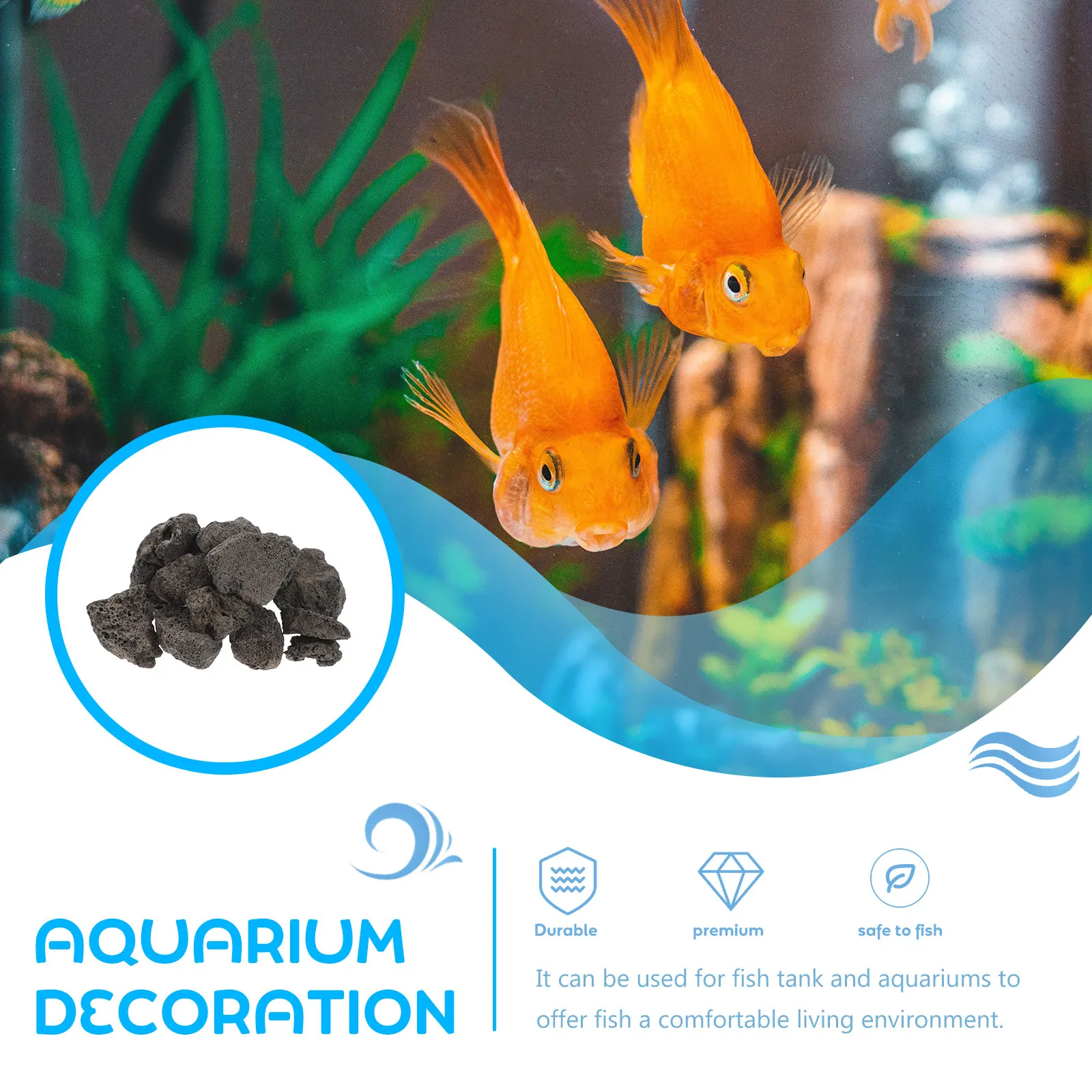 1 Set Batu Vulkanik Alami untu - Fish Aquarium Home ulasan dan harga