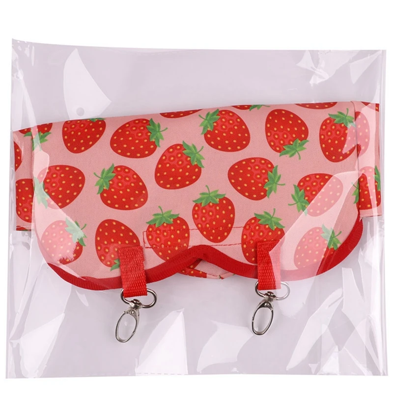 2PCS Heart-Shape Hanging Bag  Feeding Bag Guinea Pig Hanging Bag Hanging Pouch Small Animals Feeder Holder B