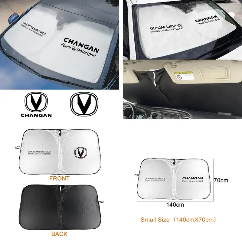 Foldable Windshield Sun Shade UV Heat Insulation Visor For Changan CS75 Plus CS55 Eado CS35 CS95 CX70 Front Window Cover