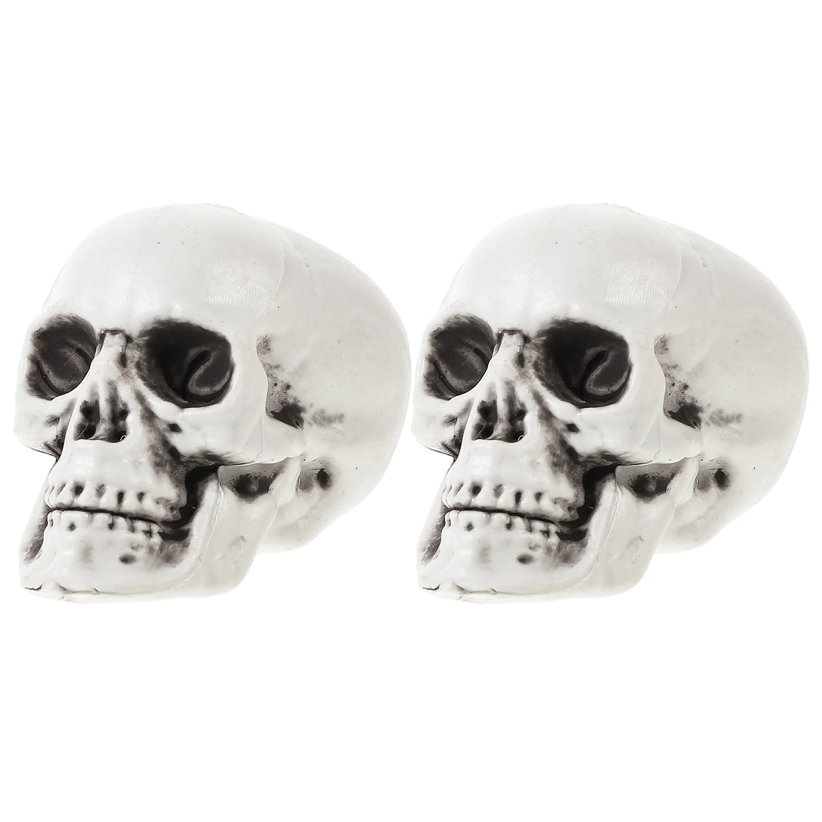 

10pcs Realistic Props for Halloween Miniature Skull Plastic Skull Haunted House Carnival Decor Club Decor Mini