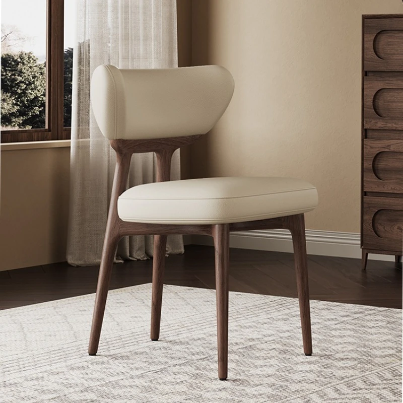 Solid Wood Dining Chair,home Dining Room Soft Package Dining Table Chair,hotel Private Room Negotiations,desk, Backrest Chairs