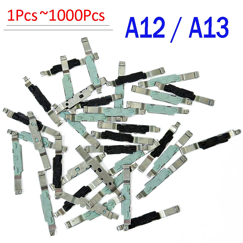 1Pcs - 1000Pcs,For Samsung A12 A125 A13 Power Volume Button Side Keys Bracket with Iron Hook support fixed side key on key clip