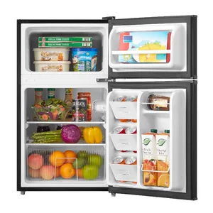 Kulkas Mini Dua Pintu Arctic King 3,2 Cu ft dengan Freezer, Hitam, E-Star, ARM32D5ABB 8 kulkas dengan penjualan terbaik dengan freezer - №