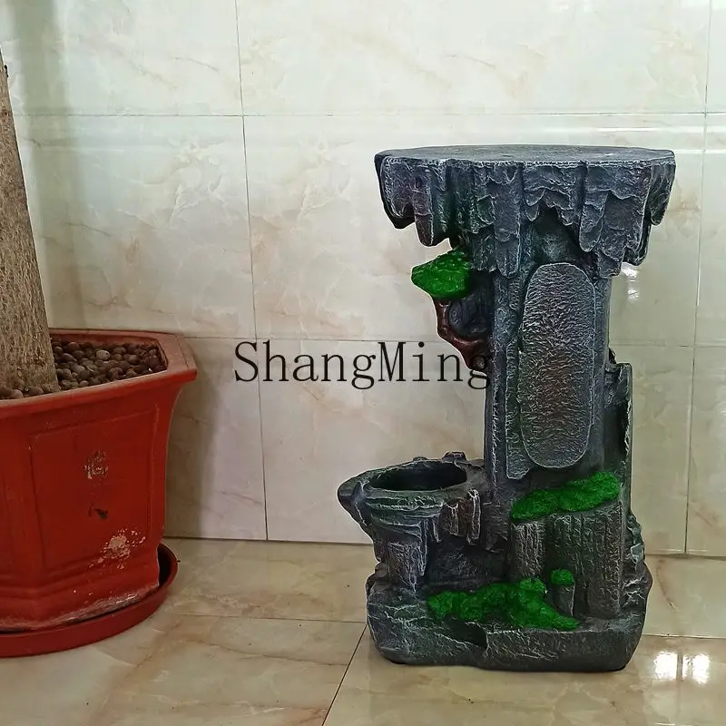 

ZYY high fashion Chinese vase pot shelf indoor living room balcony retro flower several bonsai ornaments