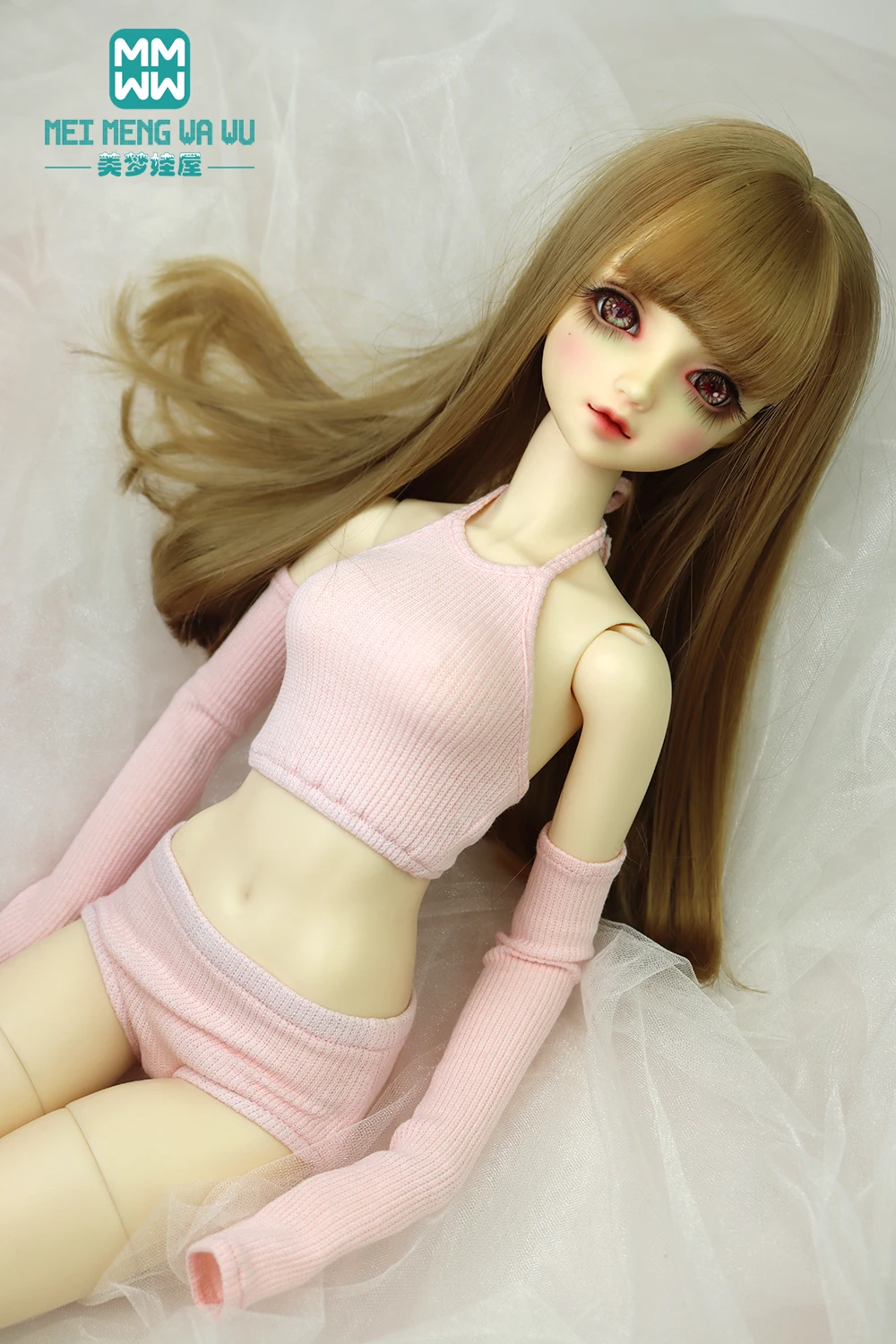 おもちゃ人形服　おしゃれなランジェリーセット　ピンク、白、グレー　60cm DD SD 1/3 BJDドール　球体関節人形アクセサリー