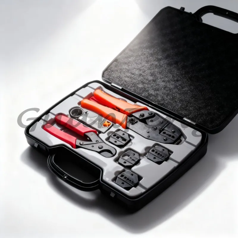 HT-330K BNC Coaxial Terminal Crimping Pliers, Surveillance Video Cable Crimping Tool for BNC Connector Crimp