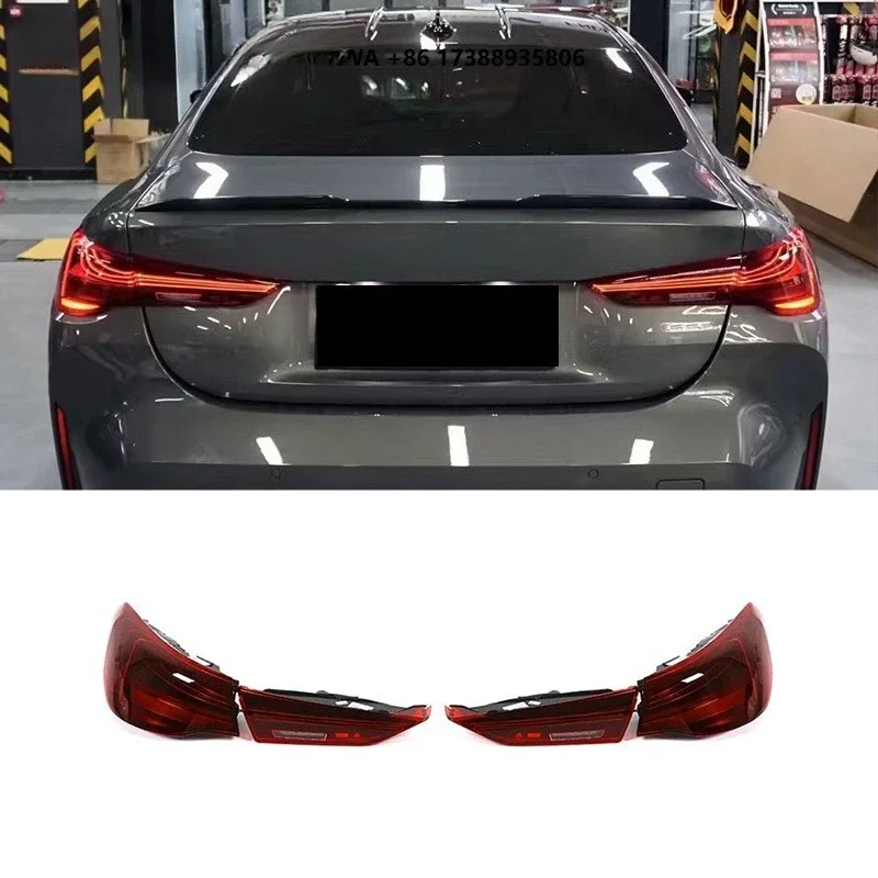 New Auto Taillight Assembly Upgrade with Back Lamp No Coding Required for  G80 M3 G82 M4 CSL Tail Light Clear Lens