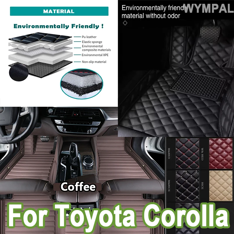 

Luxury Waterproof Car Floor Mats For Toyota Corolla E120 2001~2007 Protection Car Mats Acesorios Para Autos Car Accessories full