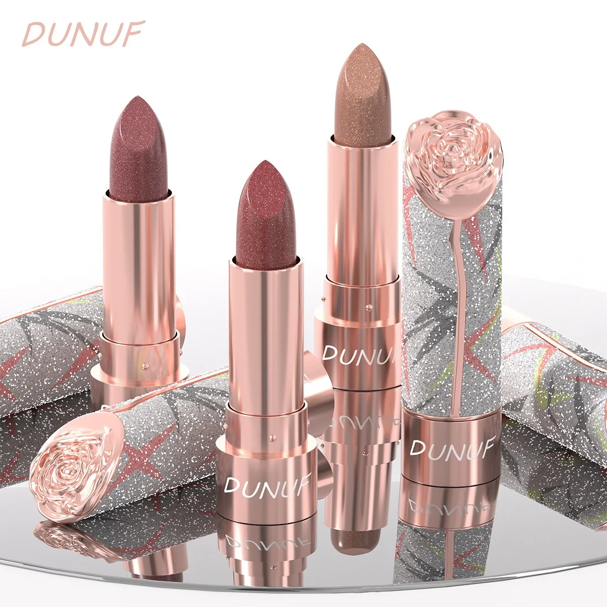 7 Colors Gold Sparkle Metallic Lipstick, Pearl Shimmer Glitter Lip Makeup, High Pigment Velvet Matte Long Lasting Lipstick S0c817d69720248e68a70474b8efc4c48b