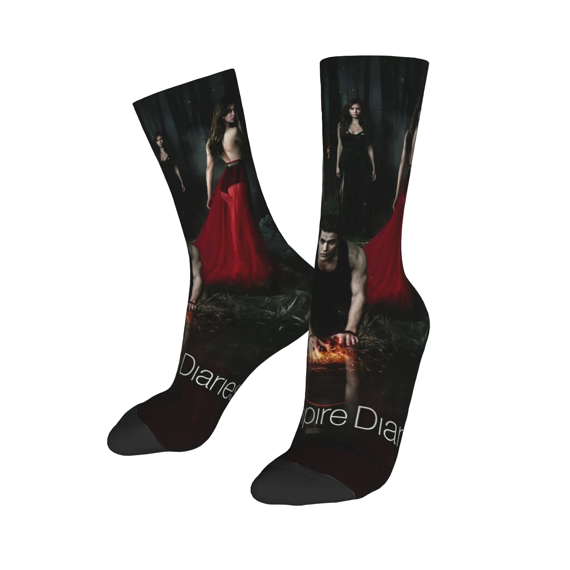 The Vampire Diaries Damon Salvatore Socken Neuheit Strümpfe Männer Weiche Klettersocken Winter Grafik Anti Schweiß Socken