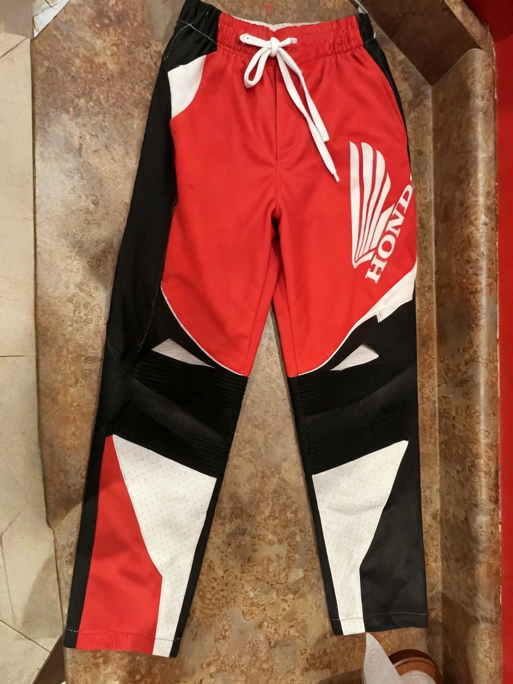 

Motocross Racing 360 Team Red Honda Cr Ama Pants Casual Sports Pants Spring Autumn Loose Comfortable Breathable Motorcycle Pants