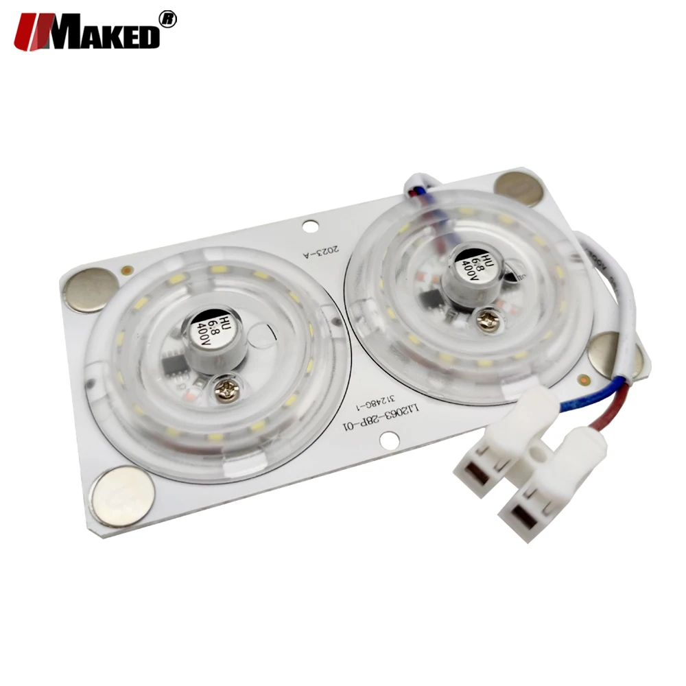 1Pc AC220V LED Moudle 12W 18W 24W 36W Aluminum Heatsink Plate Lighting Kits SMD2835 110lm/W For Ceiling Lamps Source Replace DIY