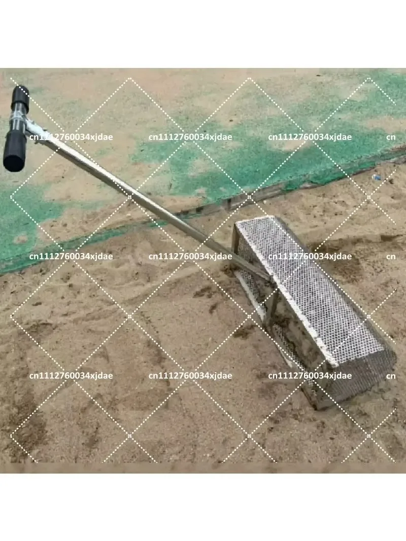 Beach Trash Rake Sand Sifter with Hourglass Design, Portable Beach Cleaner Tool for Sand and Debris