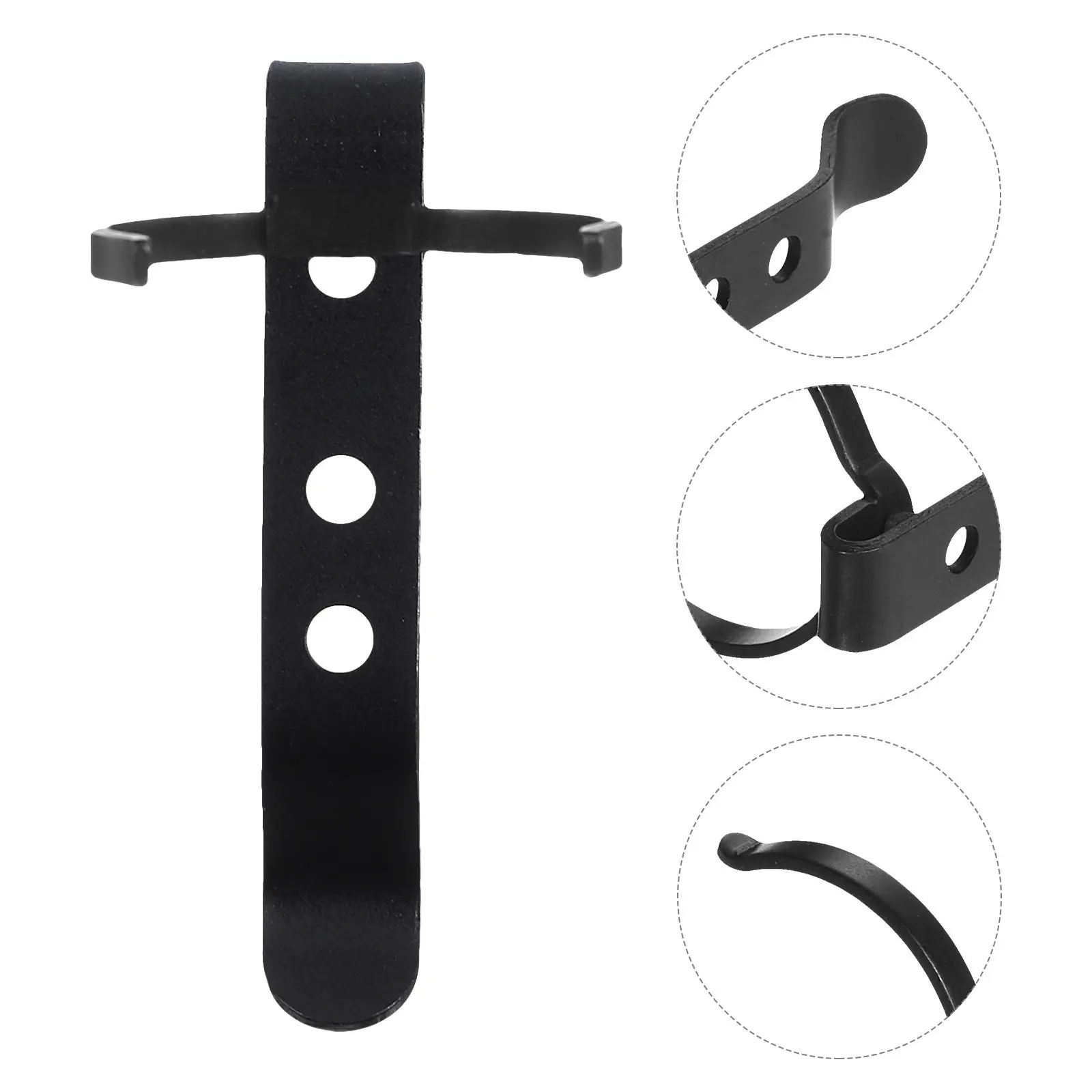 3Pcs Metal Flashlight Clip Replacement Holder Belt Clip For Torch For Electrician Work Gear Removable Pen Pocket
