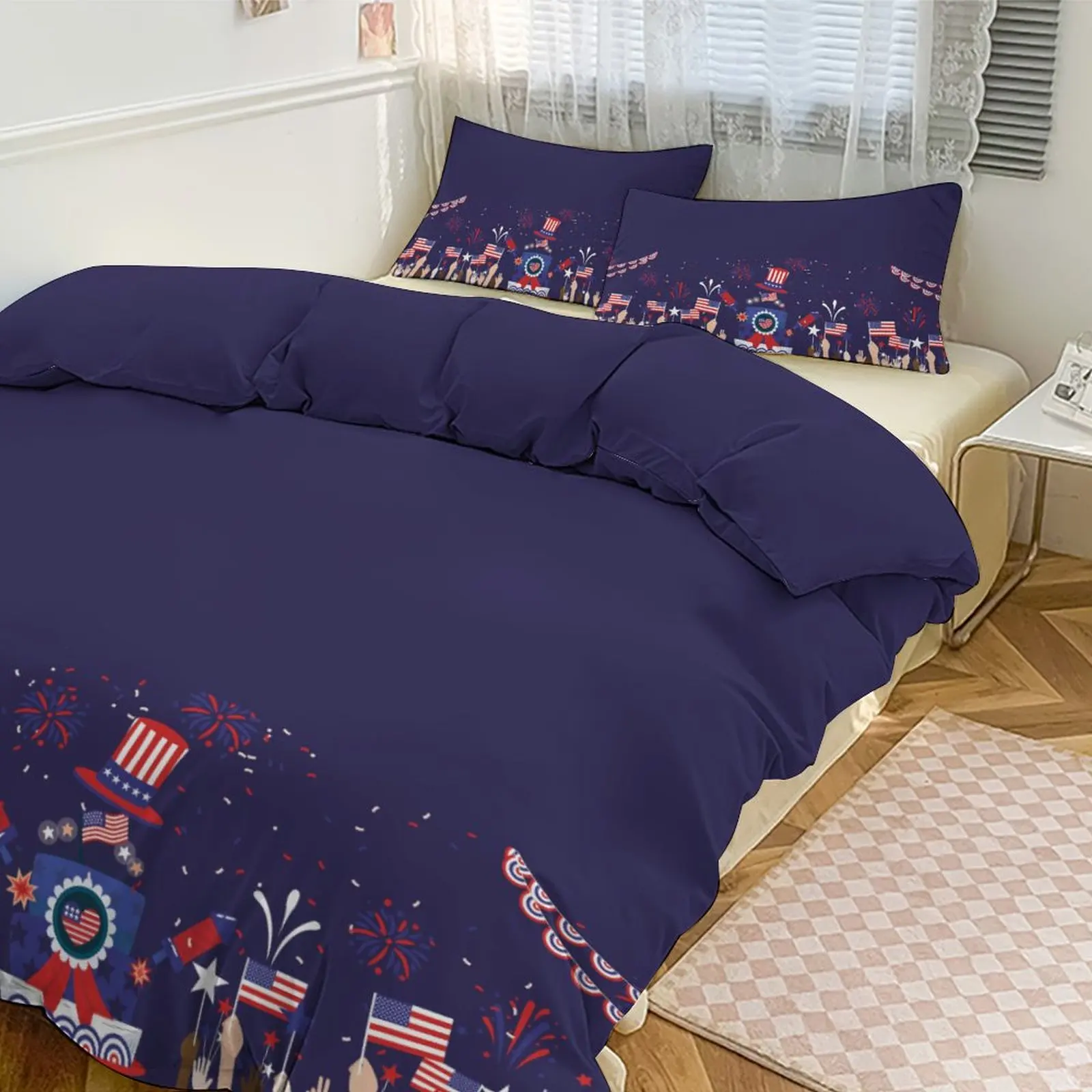 

Cozy Brushed Thickened Bedding Set, Festive Atmosphere Duvet Cover & Pillowcases