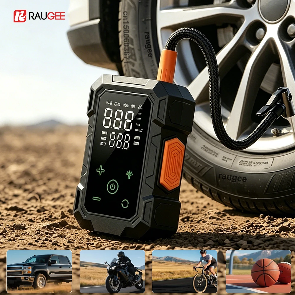 Portable Car Air Compressor 150PSI Wireless Air Pump Tire Inflator with Display Electric Tire Inflator Car Bike Inflation Pump