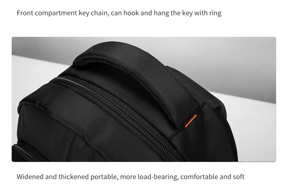 Heroic Knight Multifunktionaler Herren-Rucksack, passend für 15,6-Zoll-Laptops, modischer wasserdichter Schulrucksack, USB-Anti-Diebstahl-Reisetasche für Herren – Detail 21
