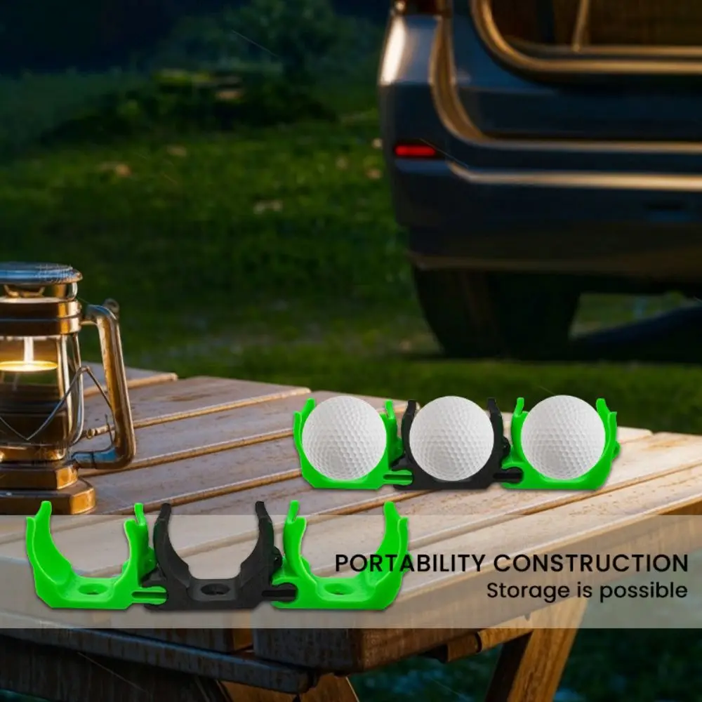 

New Three-ball Golf Ball Clip Easy To Disassemble Lightweight Golf Ball Clamp Non-slip Reusable Golf Rack Golf Accessory