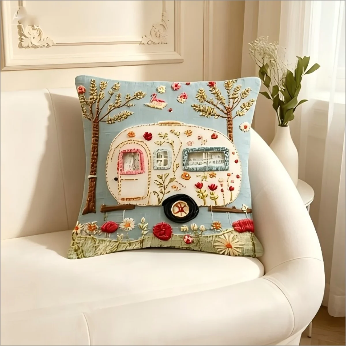 Funda de Almohada con Diseño de