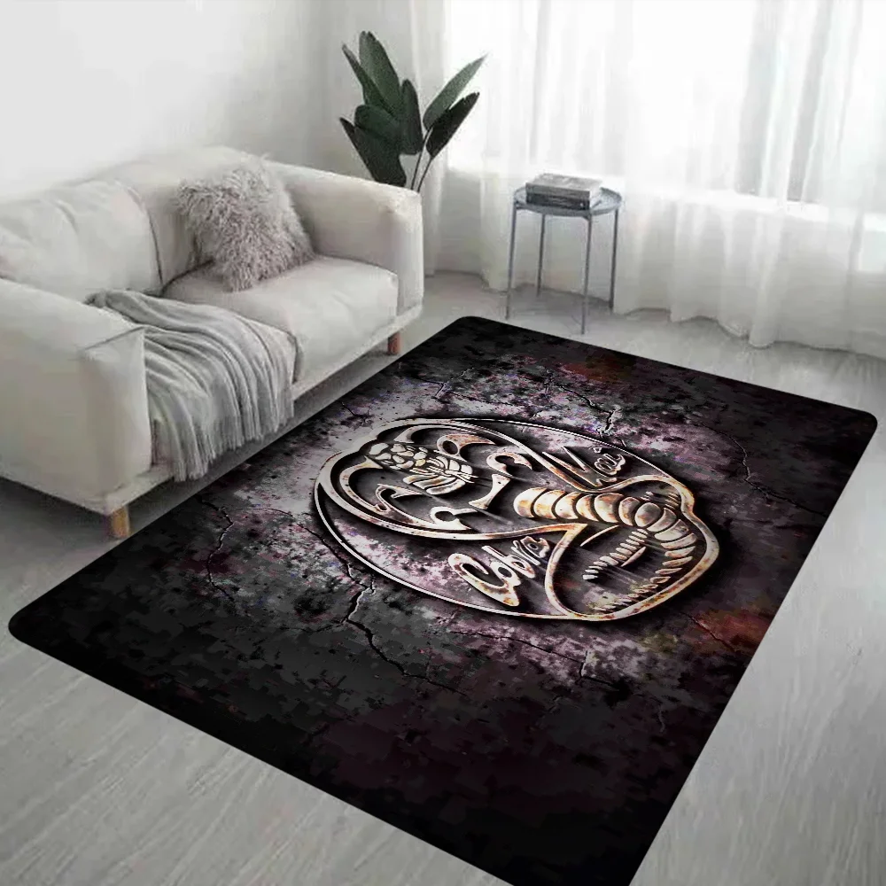 Cobra Kai Snake Floor Mat Bathroom Mat Kids Room Bedroom Decoration Balcony Anti-Slip Doormat Living Room Welcome Rug