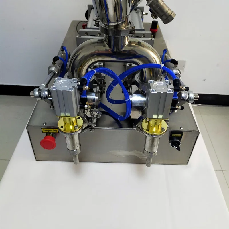 

Машина для розлива жидкостей для бутылочной пасты Полуавтоматическая машина для розлива с двойной головкой Машина для розлива томатов для мытья варенья и тела