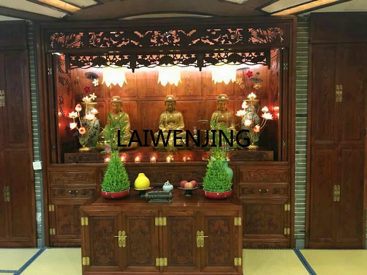 MJY mahogany shrine shrine Tibetan table cabinet Solid wood ancestral hall Buddhist cabinet design customization