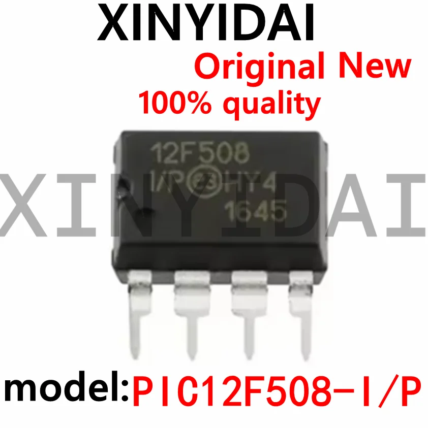 5PCS PIC12F508-I/P 12F508-I/P Direct Insert DIP-8 12F508 Original Microcontroller MCU New
