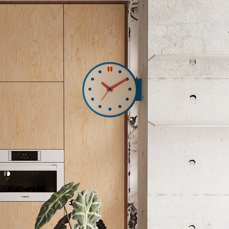 Korean Minimalist Wall Watch Fashion Round Nordic Simple Creative Silent Clock Wall Aesthetic Modern Wanduhr Home Decoration