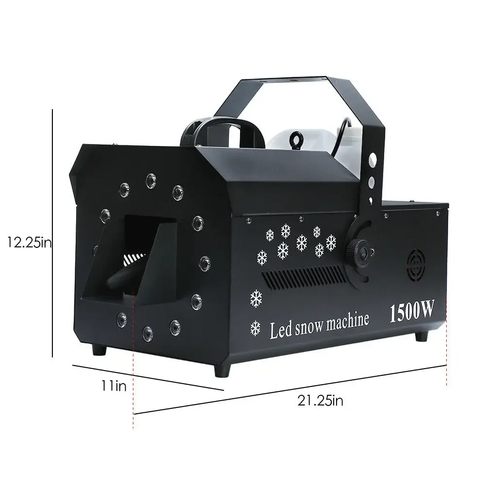 1500W Stage Snowflake Machine Snow Machine DJ Atmosphere Snow Effect Machine with Remote