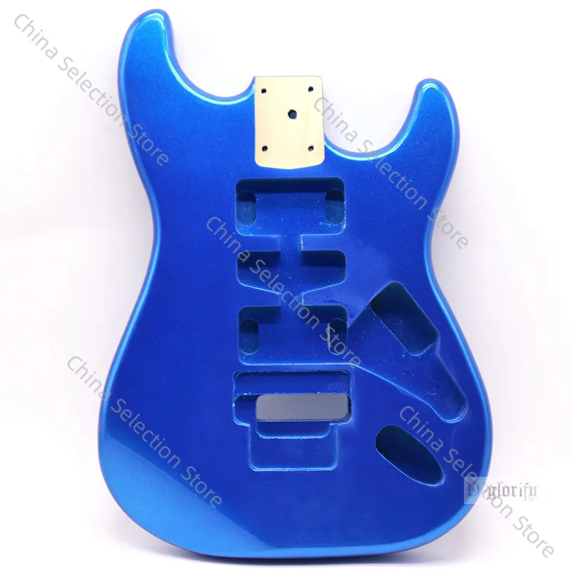 

Electric guitar body metal blue guitar body barrel poplar body other musical instrument accessories DIY change