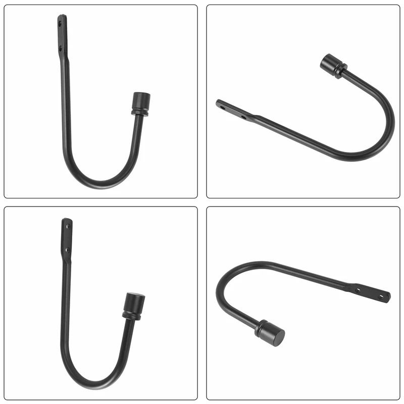 Soporte de Metal para cortinas, ganchos decorativos para cortinas de pared