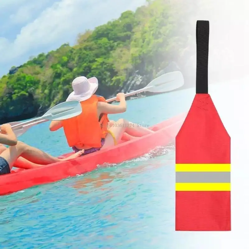 

Kayak Towing Warning Flags with Webbing Redness Canoes Safety Flags Kayak Warning Flags Kayak Accessories Easy to Use